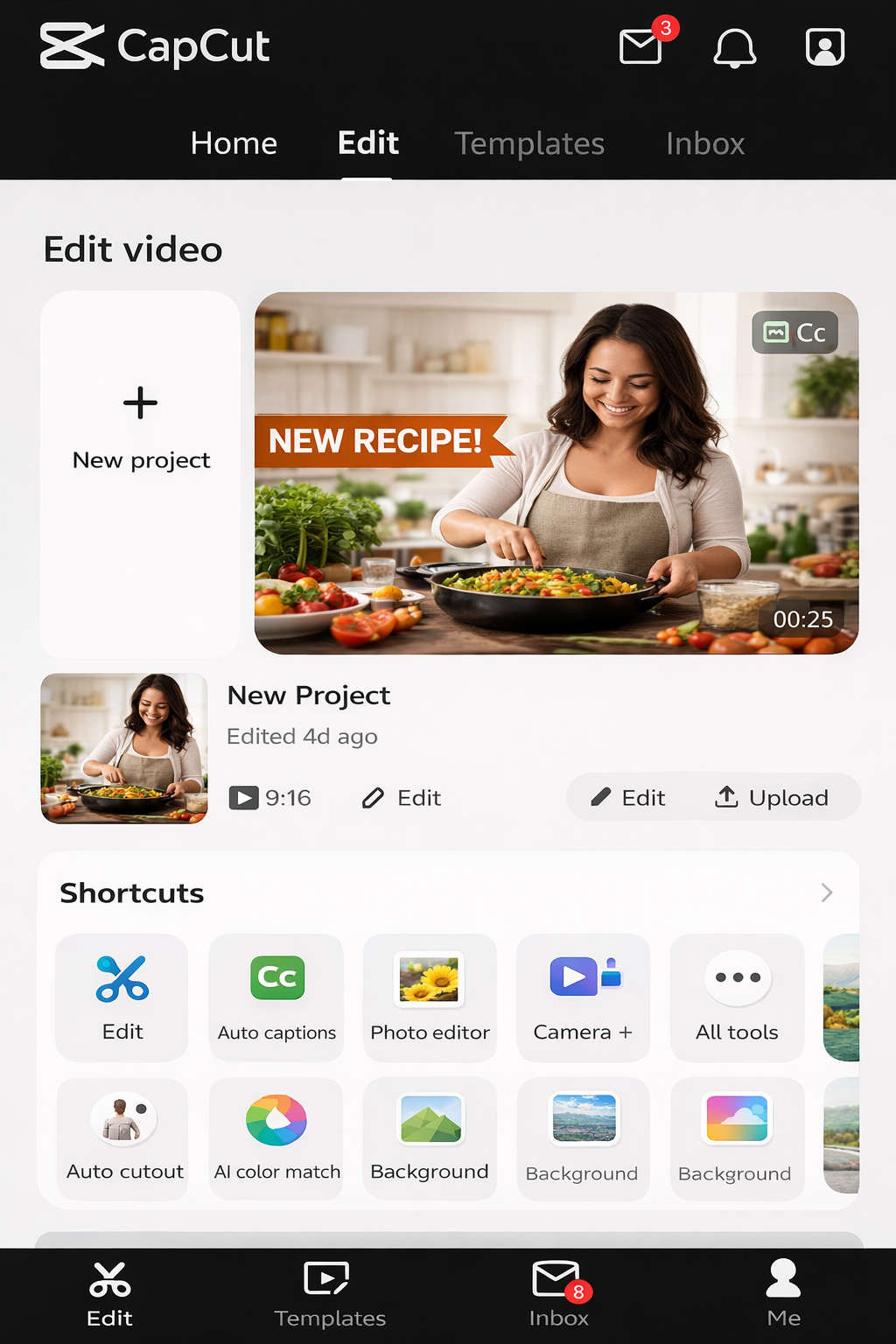CapCut mobile video editing app
