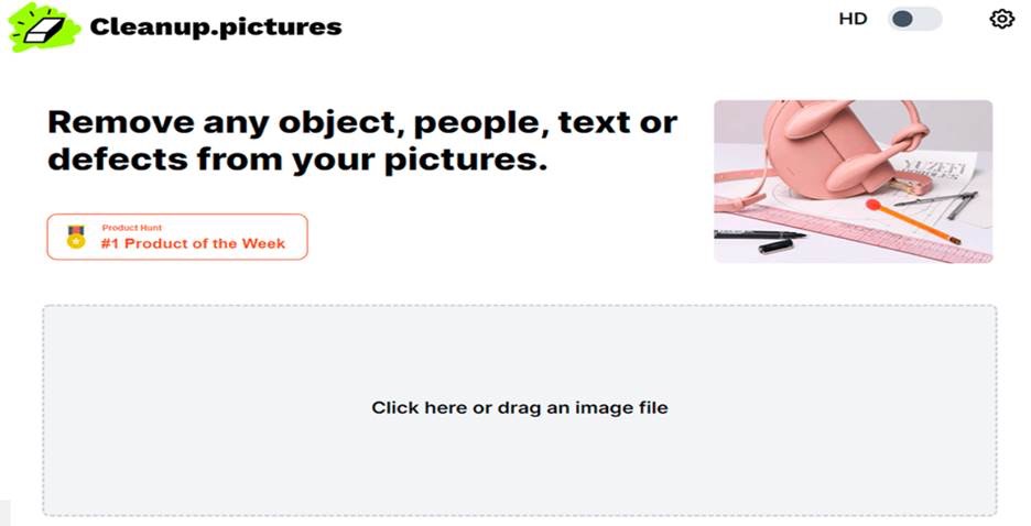 Screensho t of Cleanup.pictures interface